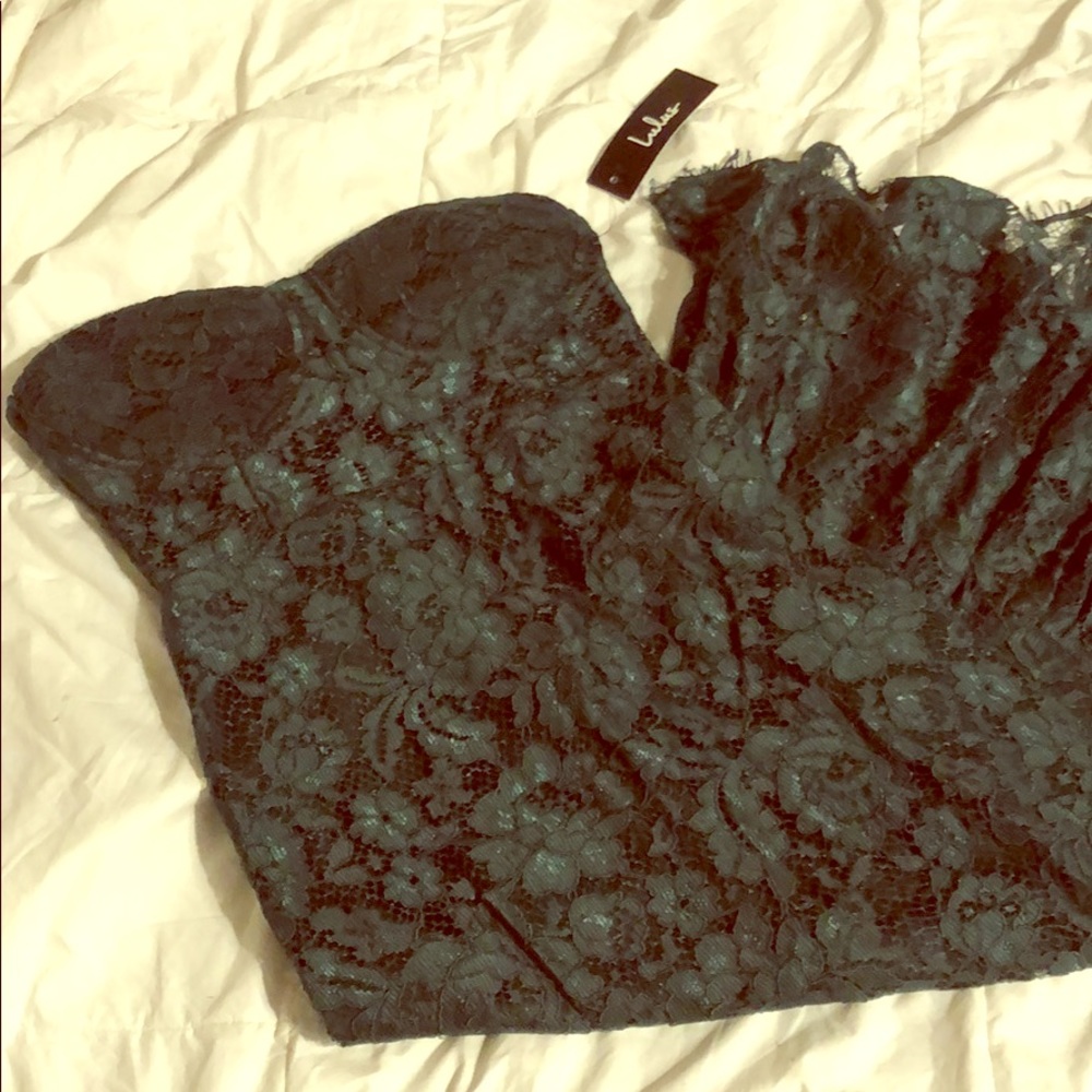 Lulus midi lace dress,